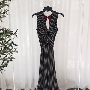 Striped Sleeveless Maxi Jumpsuit